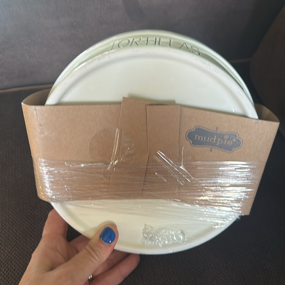 Rae Dunn White Tortilla Warmer/2 Taco Holders - Picture 3 of 3